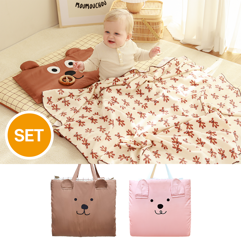 Moumouchou "With Friends" Four Seasons Nap Pad Set